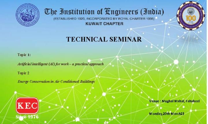 INVITATION TO IEI SEMINAR